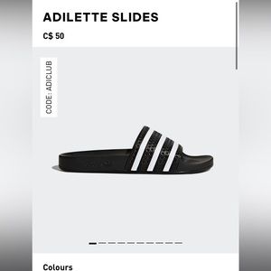 BNWT Adidas Adilette slides